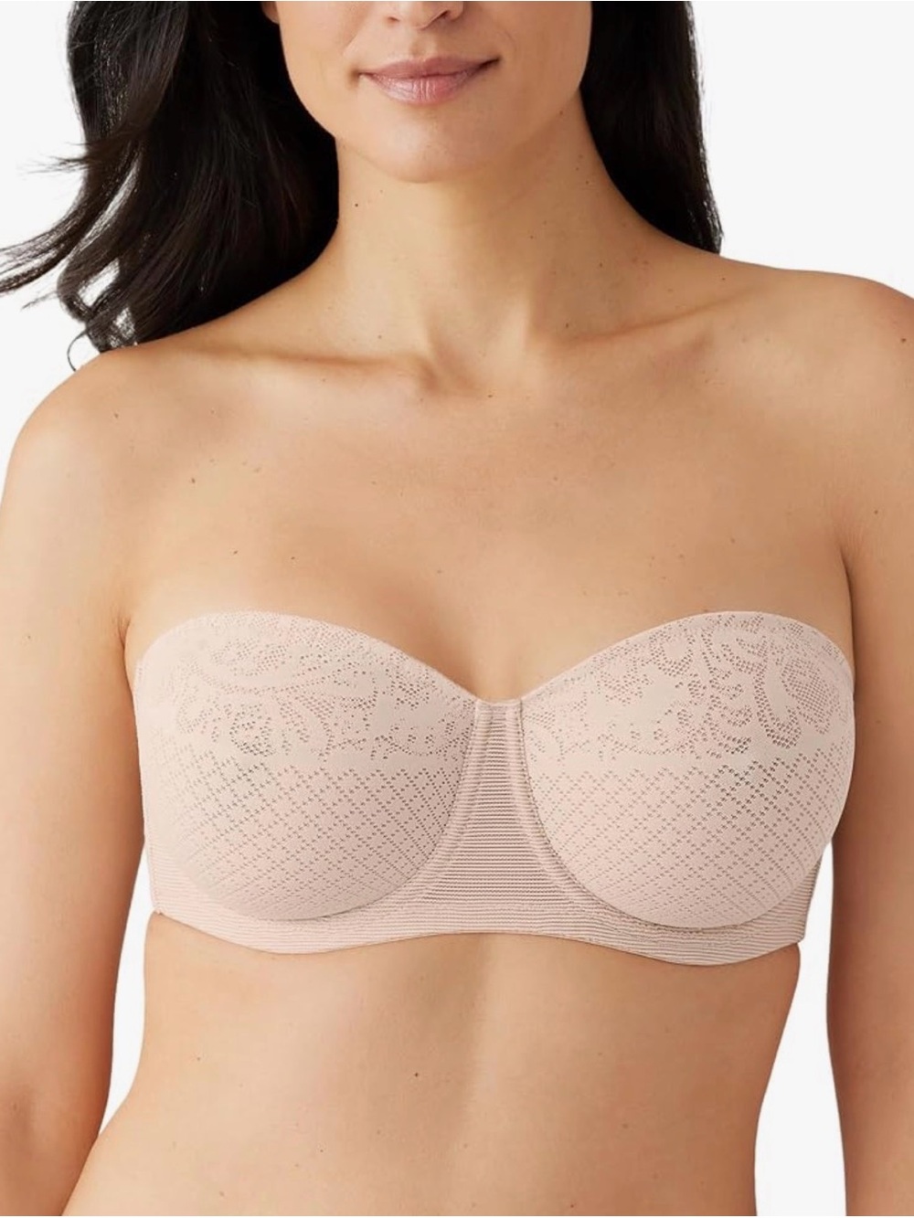 WACOAL Visual Effects Strapless Minimizer Bra in Sand Size 38G